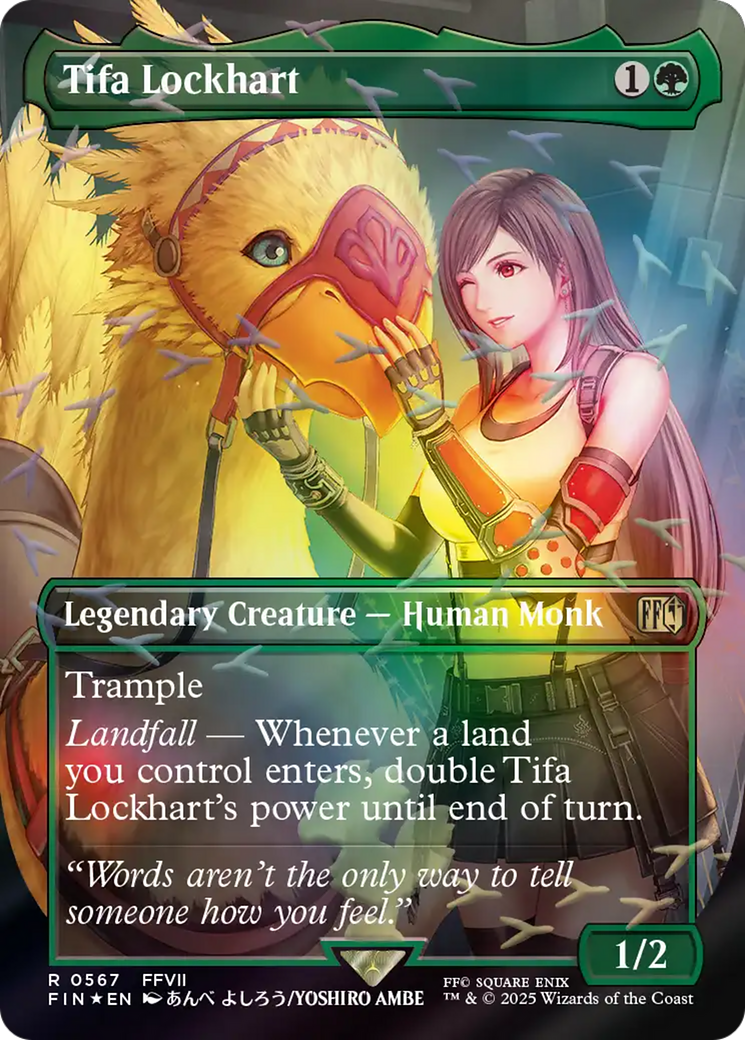Tifa Lockhart (Borderless) (Chocobo Track Foil) [FINAL FANTASY] | Gear Gaming Fayetteville
