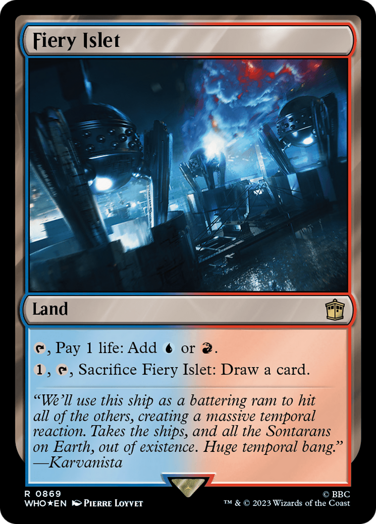 Fiery Islet (Surge Foil) [Doctor Who] | Gear Gaming Fayetteville