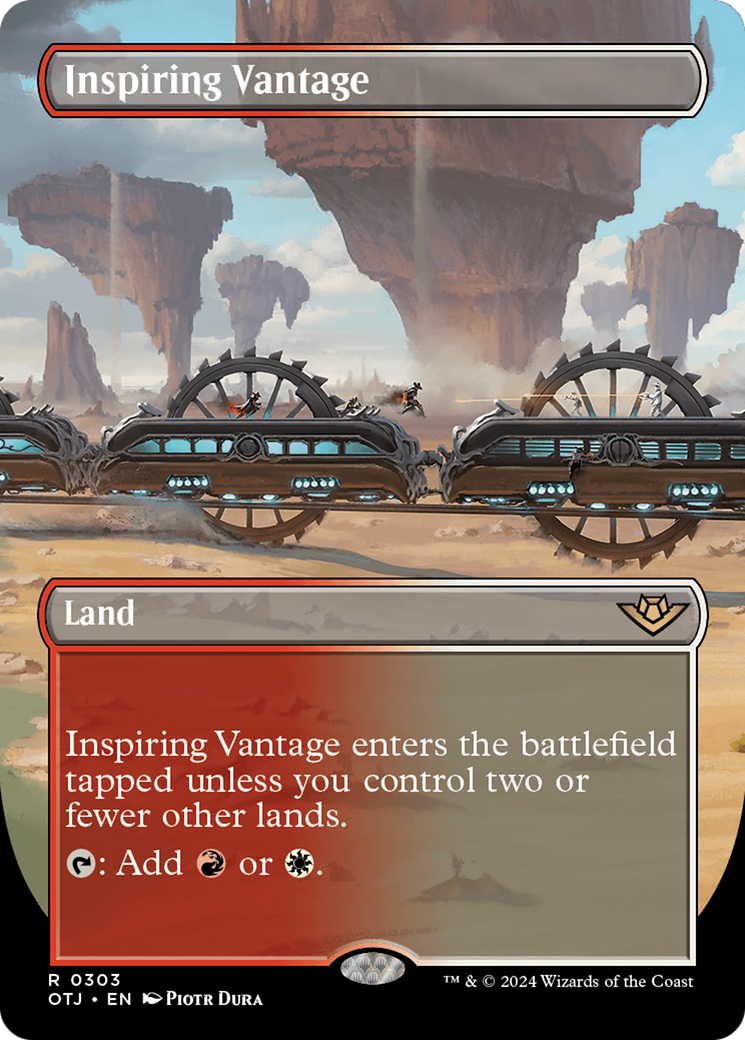 Inspiring Vantage (Borderless) [Outlaws of Thunder Junction] | Gear Gaming Fayetteville