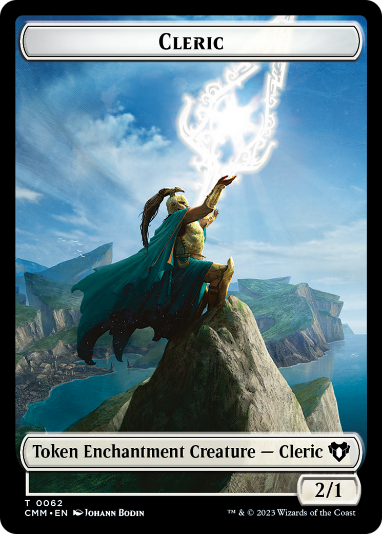 Elf Warrior // Cleric Double-Sided Token [Commander Masters Tokens] | Gear Gaming Fayetteville