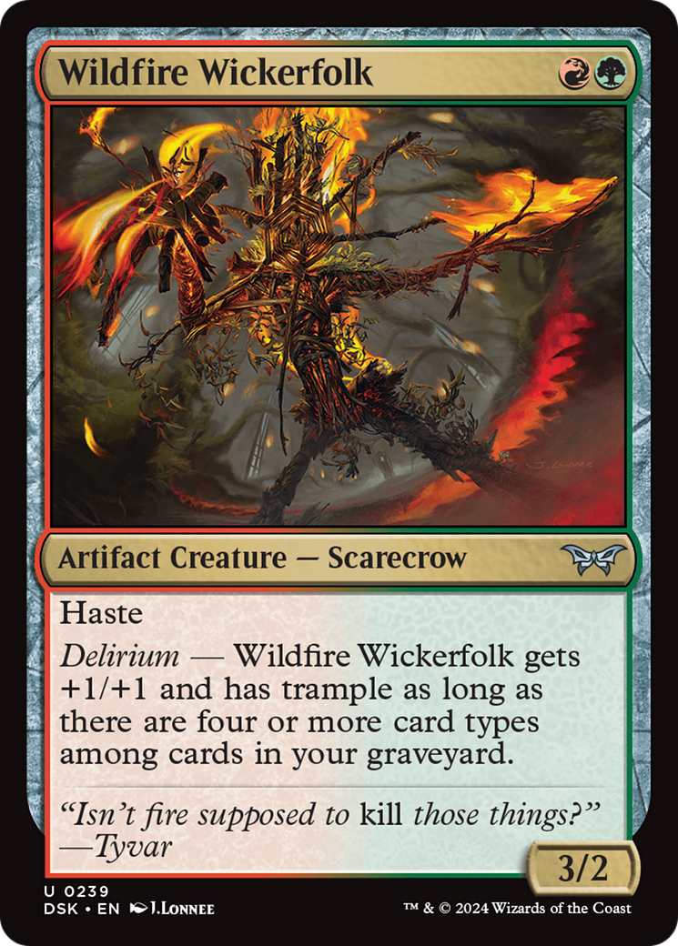 Wildfire Wickerfolk [Duskmourn: House of Horror] | Gear Gaming Fayetteville