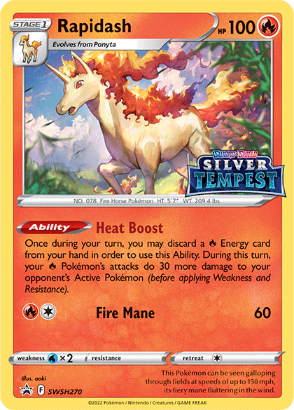 Rapidash (SWSH270) (Prerelease) [Sword & Shield: Black Star Promos] | Gear Gaming Fayetteville