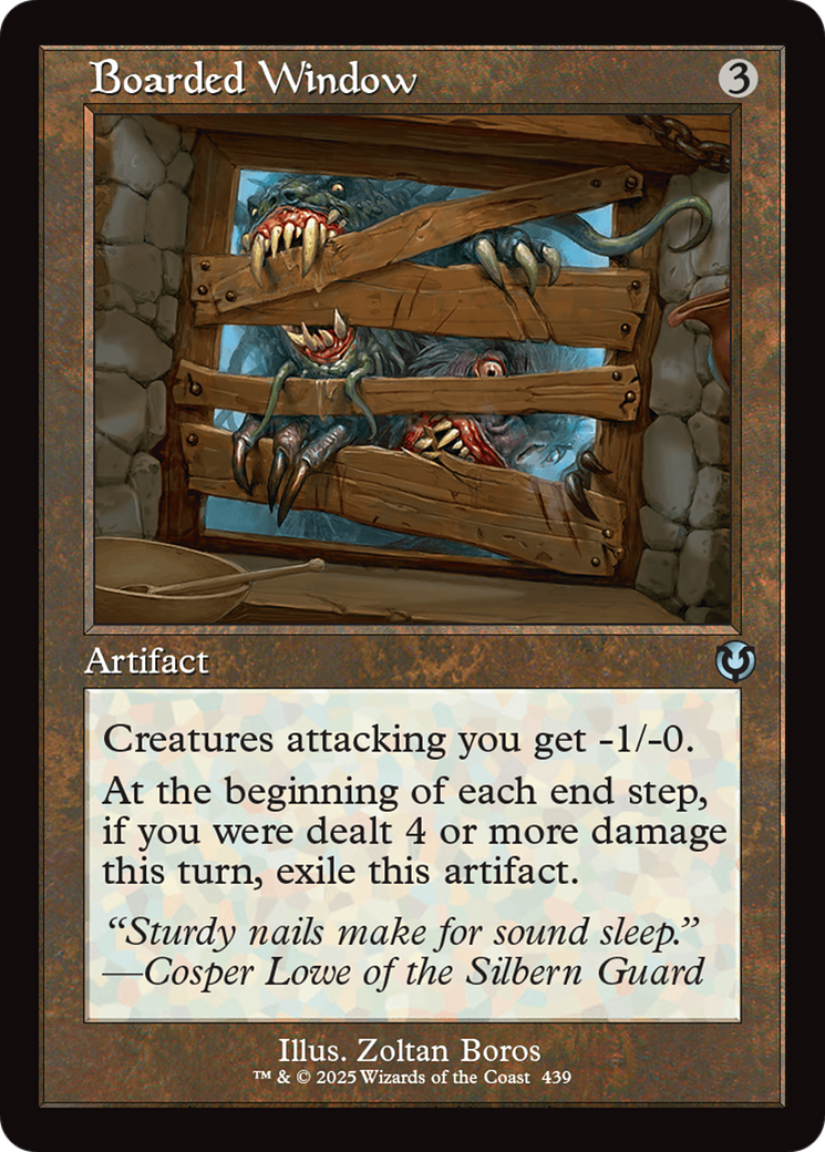 Boarded Window (Retro Frame) [Innistrad Remastered] | Gear Gaming Fayetteville