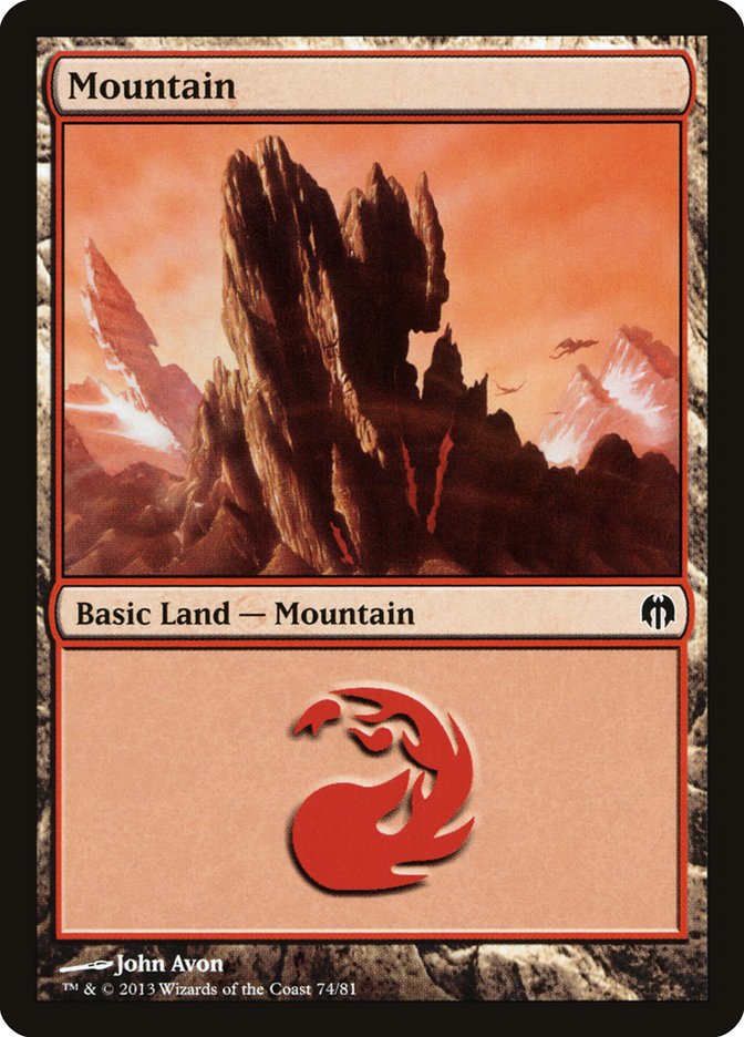 Mountain (74) [Duel Decks: Heroes vs. Monsters] | Gear Gaming Fayetteville