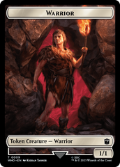 Warrior // Dinosaur Double-Sided Token [Doctor Who Tokens] | Gear Gaming Fayetteville