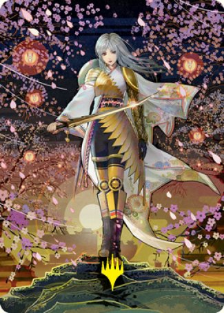 The Wandering Emperor 2 Art Card (Gold-Stamped Signature) [Kamigawa: Neon Dynasty Art Series] | Gear Gaming Fayetteville