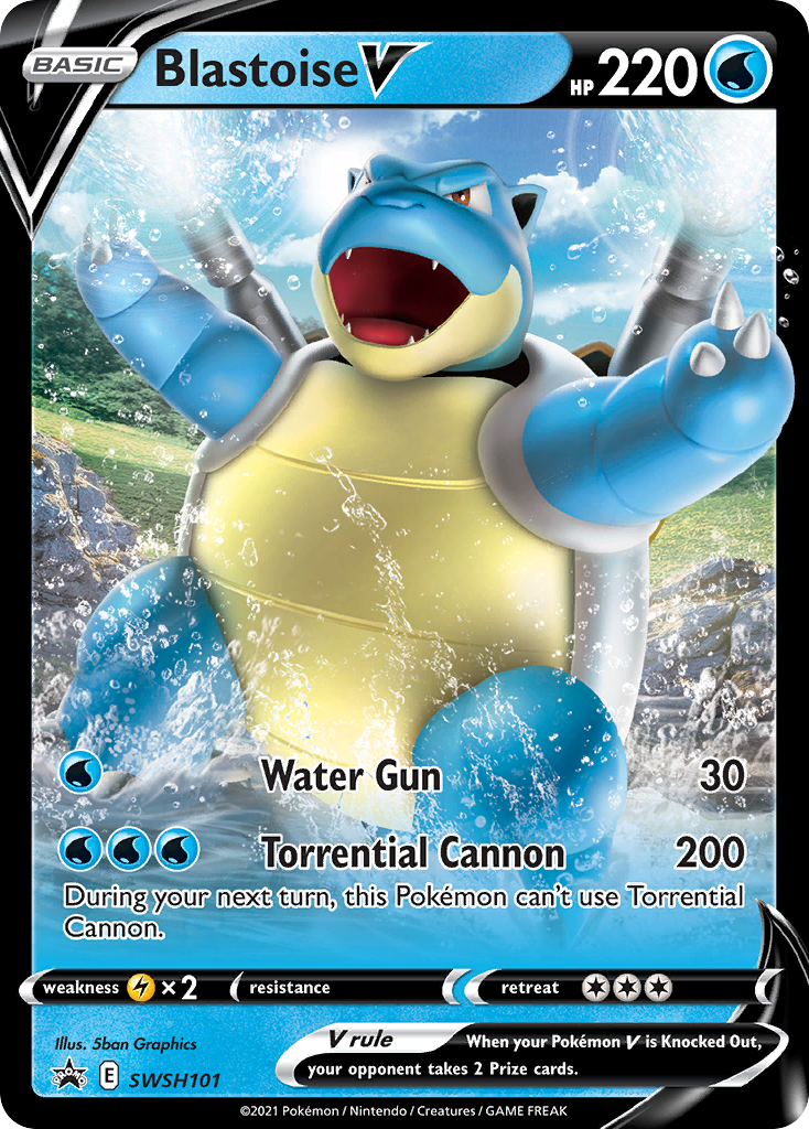 Blastoise V (SWSH101) [Sword & Shield: Black Star Promos] | Gear Gaming Fayetteville