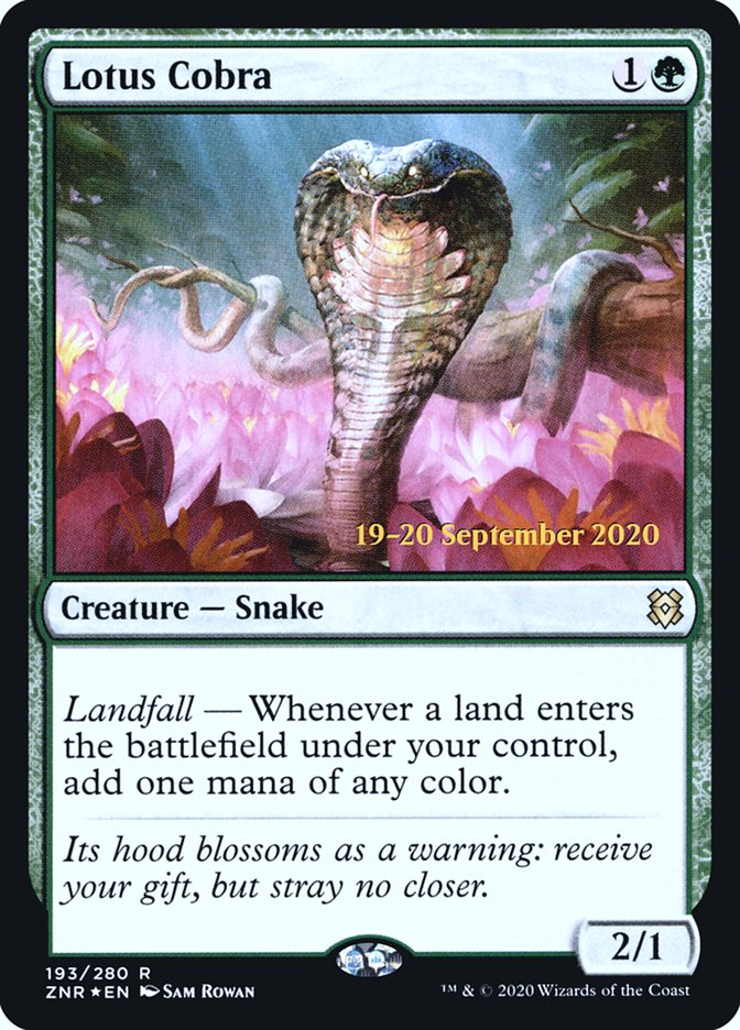 Lotus Cobra [Zendikar Rising Prerelease Promos] | Gear Gaming Fayetteville