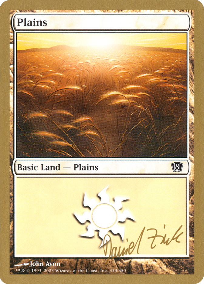 Plains (dz333) (Daniel Zink) [World Championship Decks 2003] | Gear Gaming Fayetteville