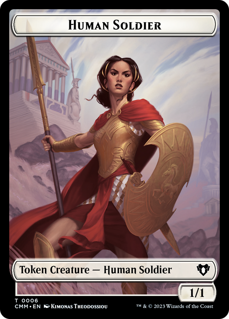 Human Soldier Token [Commander Masters Tokens] | Gear Gaming Fayetteville