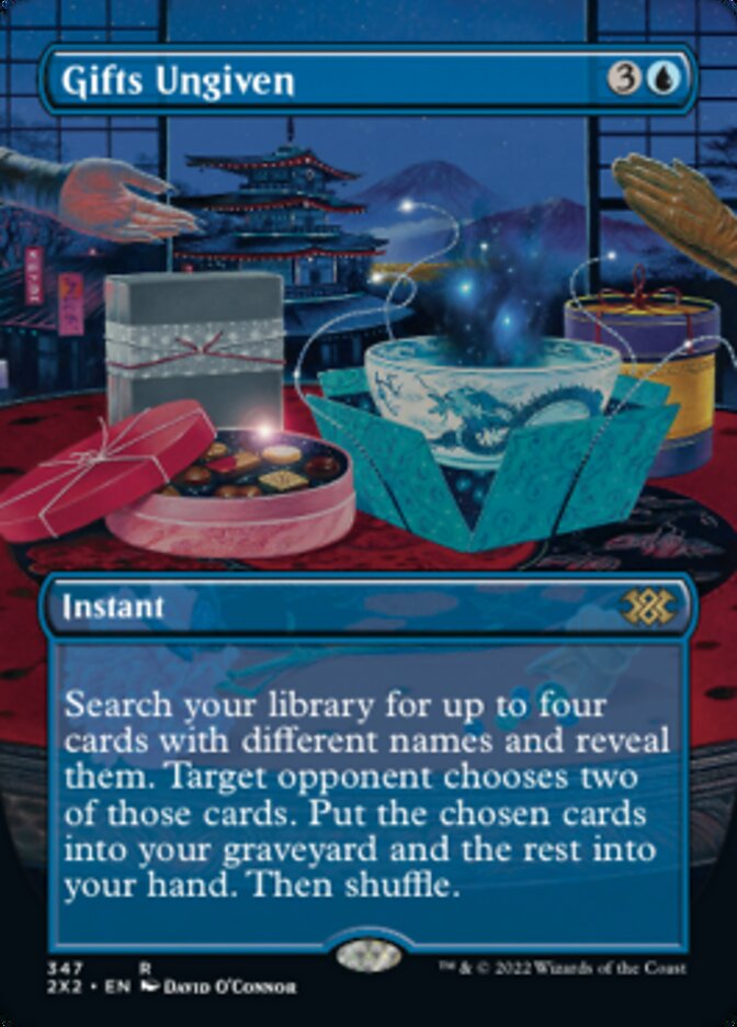 Gifts Ungiven (Borderless Alternate Art) [Double Masters 2022] | Gear Gaming Fayetteville