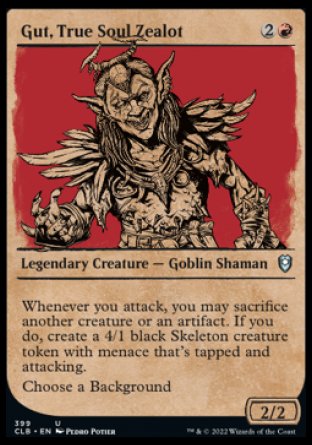 Gut, True Soul Zealot (Showcase) [Commander Legends: Battle for Baldur's Gate] | Gear Gaming Fayetteville
