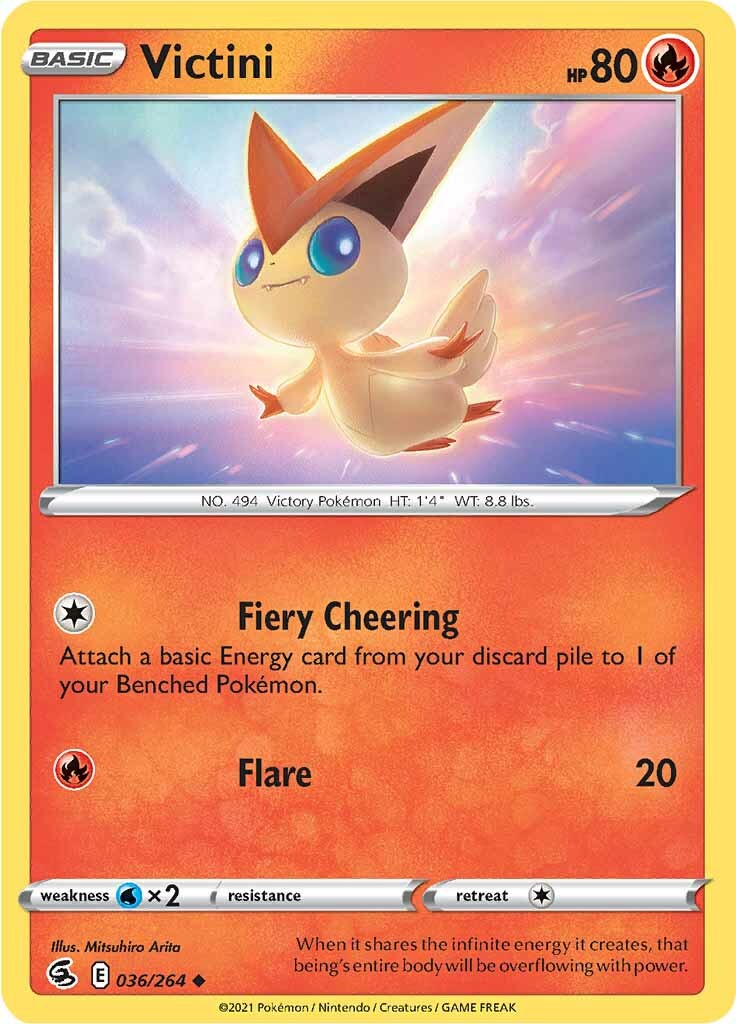 Victini (036/264) [Sword & Shield: Fusion Strike] | Gear Gaming Fayetteville