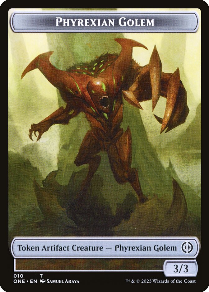 Phyrexian Goblin // Phyrexian Golem Double-Sided Token [Phyrexia: All Will Be One Tokens] | Gear Gaming Fayetteville