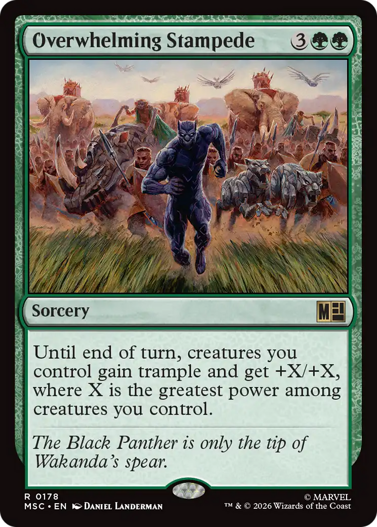 Overwhelming Stampede (Surge Foil) [Marvel Super Heroes Commander] | Gear Gaming Fayetteville