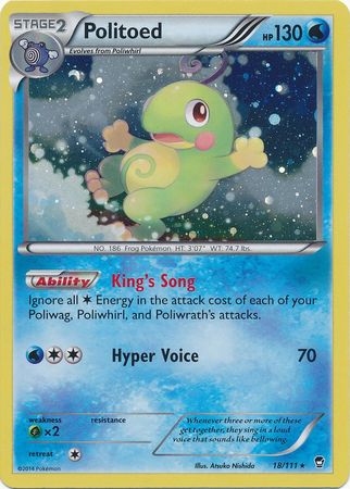 Politoed (18/111) (Cosmos Holo) [XY: Furious Fists] | Gear Gaming Fayetteville