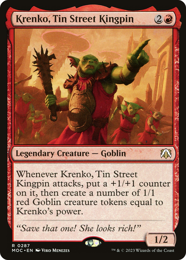 Krenko, Tin Street Kingpin [March of the Machine Commander] | Gear Gaming Fayetteville