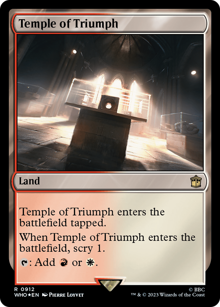 Temple of Triumph (Surge Foil) [Doctor Who] | Gear Gaming Fayetteville