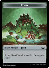 Beast // Food (0011) Double-Sided Token [Wilds of Eldraine Tokens] | Gear Gaming Fayetteville