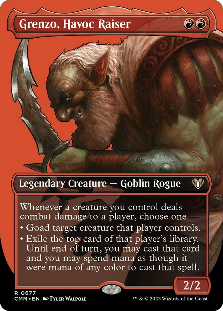Grenzo, Havoc Raiser (Borderless Profile) [Commander Masters] | Gear Gaming Fayetteville