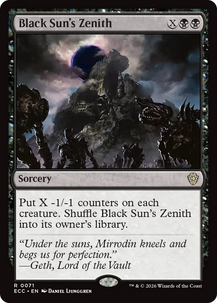 Black Sun's Zenith [Lorwyn Eclipsed Commander] | Gear Gaming Fayetteville