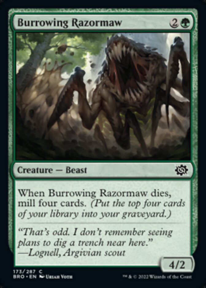 Burrowing Razormaw [The Brothers' War] | Gear Gaming Fayetteville