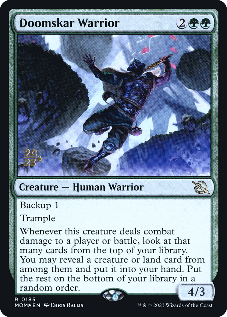 Doomskar Warrior [March of the Machine Prerelease Promos] | Gear Gaming Fayetteville