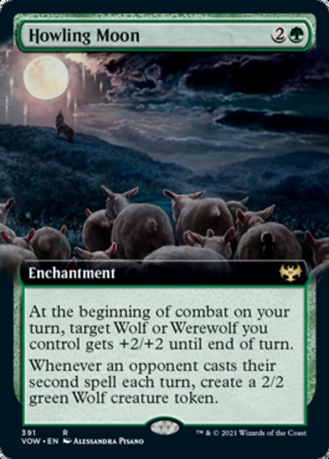 Howling Moon (Extended Art) [Innistrad: Crimson Vow] | Gear Gaming Fayetteville