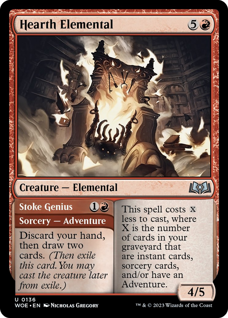 Hearth Elemental // Stoke Genius [Wilds of Eldraine] | Gear Gaming Fayetteville