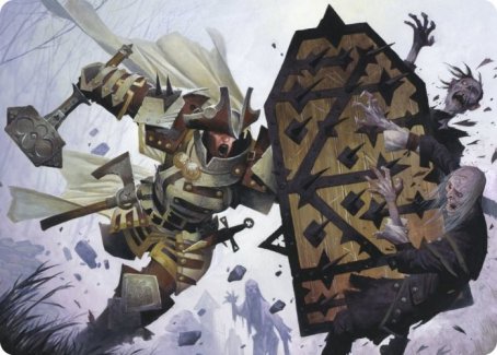 Estwald Shieldbasher Art Card [Innistrad: Crimson Vow Art Series] | Gear Gaming Fayetteville
