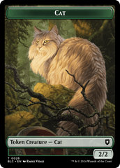 Elemental // Cat Double-Sided Token [Bloomburrow Commander Tokens] | Gear Gaming Fayetteville