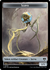 Servo // Dragon (0020) Double-Sided Token [Commander Masters Tokens] | Gear Gaming Fayetteville