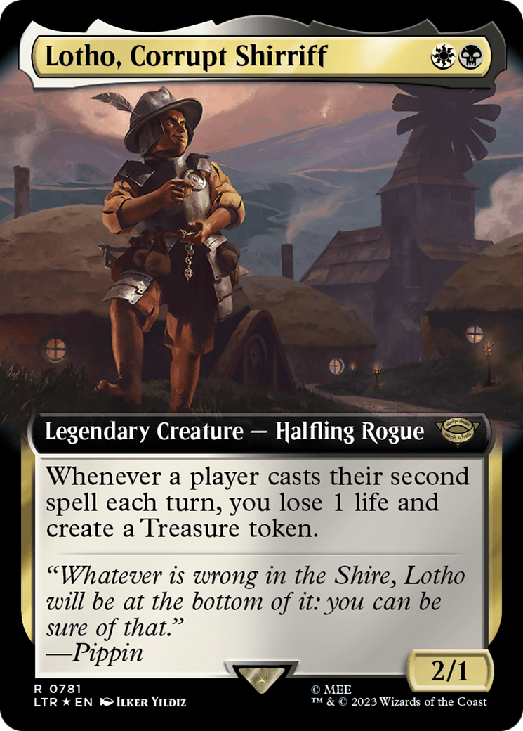 Lotho, Corrupt Shirriff (Extended Art) (Surge Foil) [The Lord of the Rings: Tales of Middle-Earth] | Gear Gaming Fayetteville