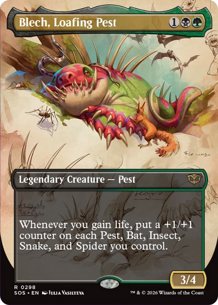 Blech, Loafing Pest (Borderless) [Secrets of Strixhaven] | Gear Gaming Fayetteville