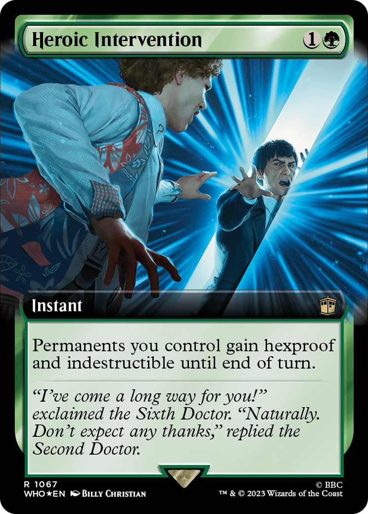 Heroic Intervention (Extended Art) (Surge Foil) [Doctor Who] | Gear Gaming Fayetteville