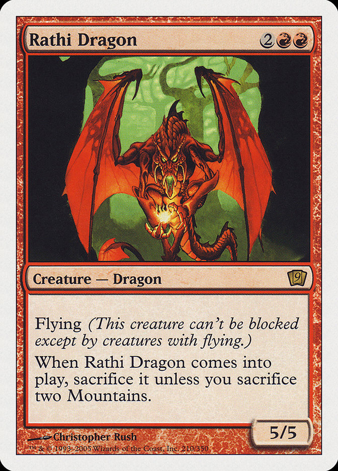 Rathi Dragon (9th Edition) [Oversize Cards] | Gear Gaming Fayetteville