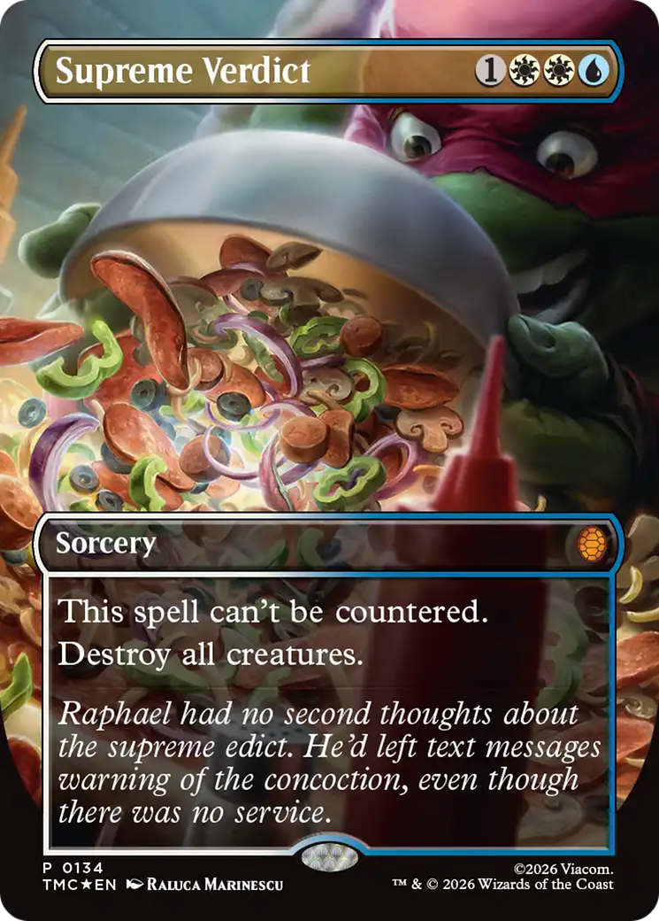 Supreme Verdict (Borderless) [Teenage Mutant Ninja Turtles Promos] | Gear Gaming Fayetteville