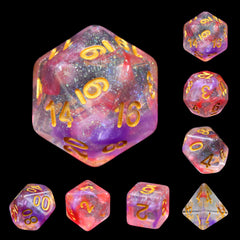 Luminous Ruby 7pcs Dice Set | Gear Gaming Fayetteville