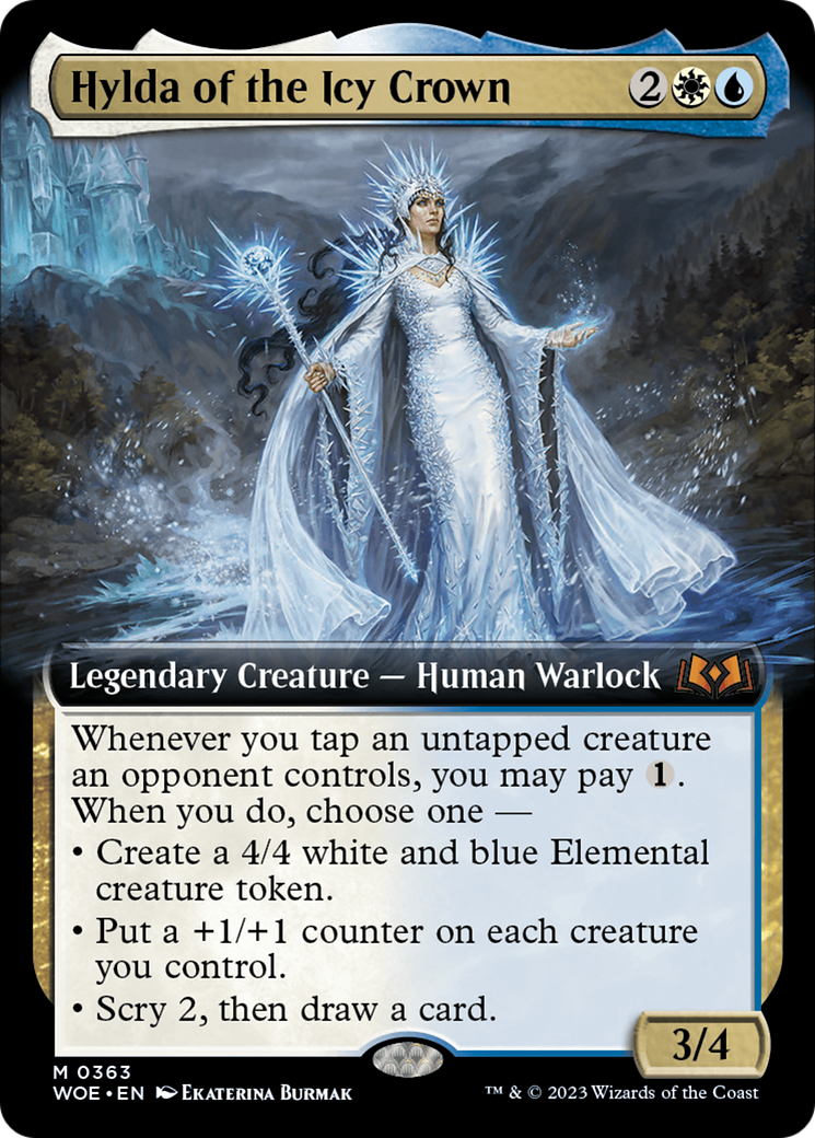 Hylda of the Icy Crown (Extended Art) [Wilds of Eldraine] | Gear Gaming Fayetteville