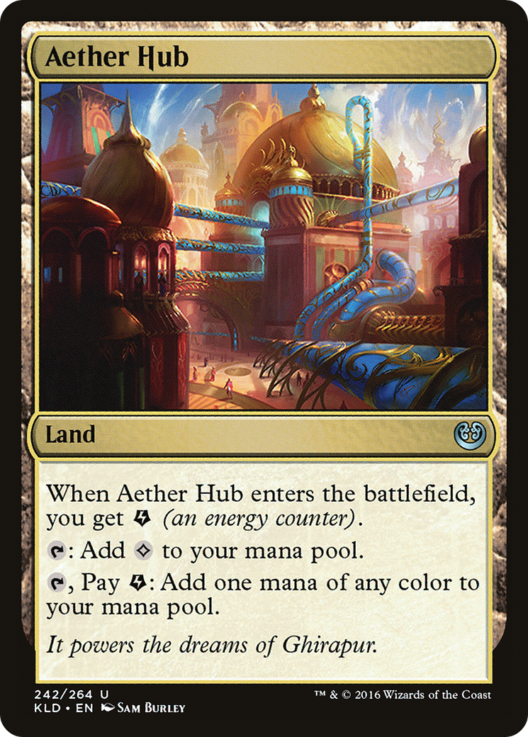 Aether Hub (Ripple Foil) [Modern Horizons 3 Commander] | Gear Gaming Fayetteville