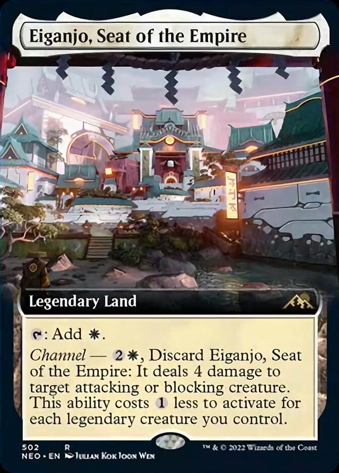 Eiganjo, Seat of the Empire (Extended Art) [Kamigawa: Neon Dynasty] | Gear Gaming Fayetteville