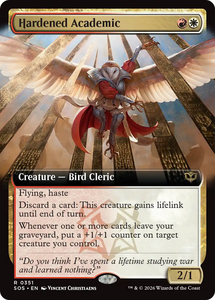 Hardened Academic (Extended Art) [Secrets of Strixhaven] | Gear Gaming Fayetteville