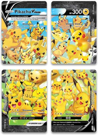 Pikachu V-UNION (Set of 4) [Sword & Shield: Black Star Promos] | Gear Gaming Fayetteville