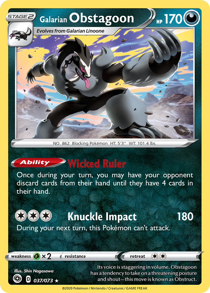 Galarian Obstagoon (037/073) [Sword & Shield: Champion's Path] | Gear Gaming Fayetteville