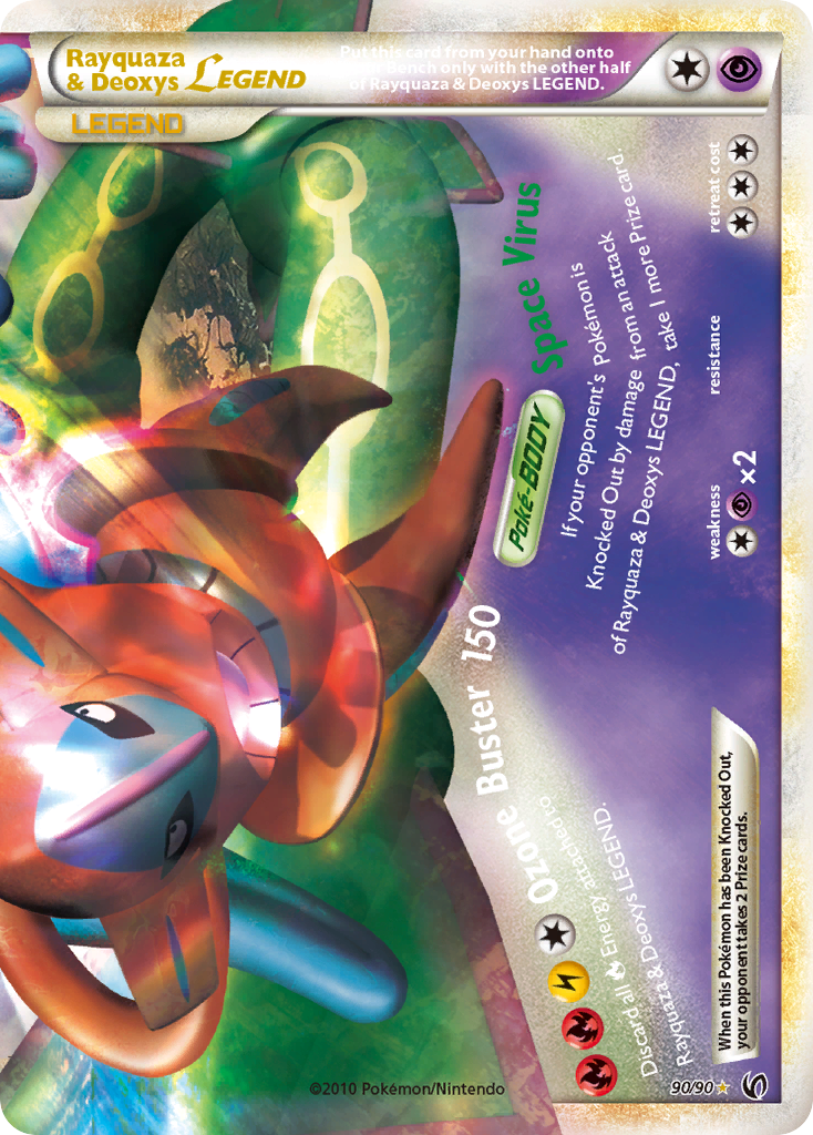 Rayquaza & Deoxys LEGEND (90/90) [HeartGold & SoulSilver: Undaunted] | Gear Gaming Fayetteville