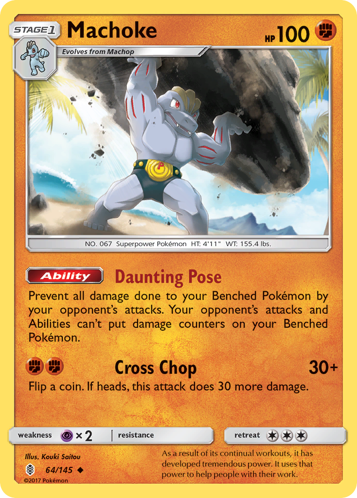 Machoke (64/145) [Sun & Moon: Guardians Rising] | Gear Gaming Fayetteville