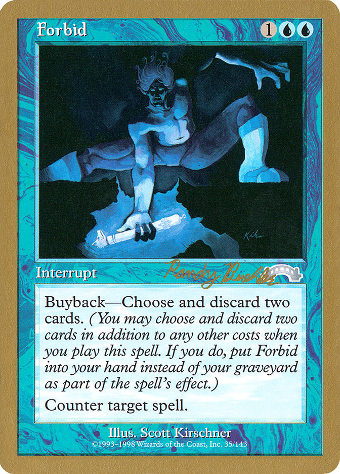 Forbid (Randy Buehler) [World Championship Decks 1998] | Gear Gaming Fayetteville