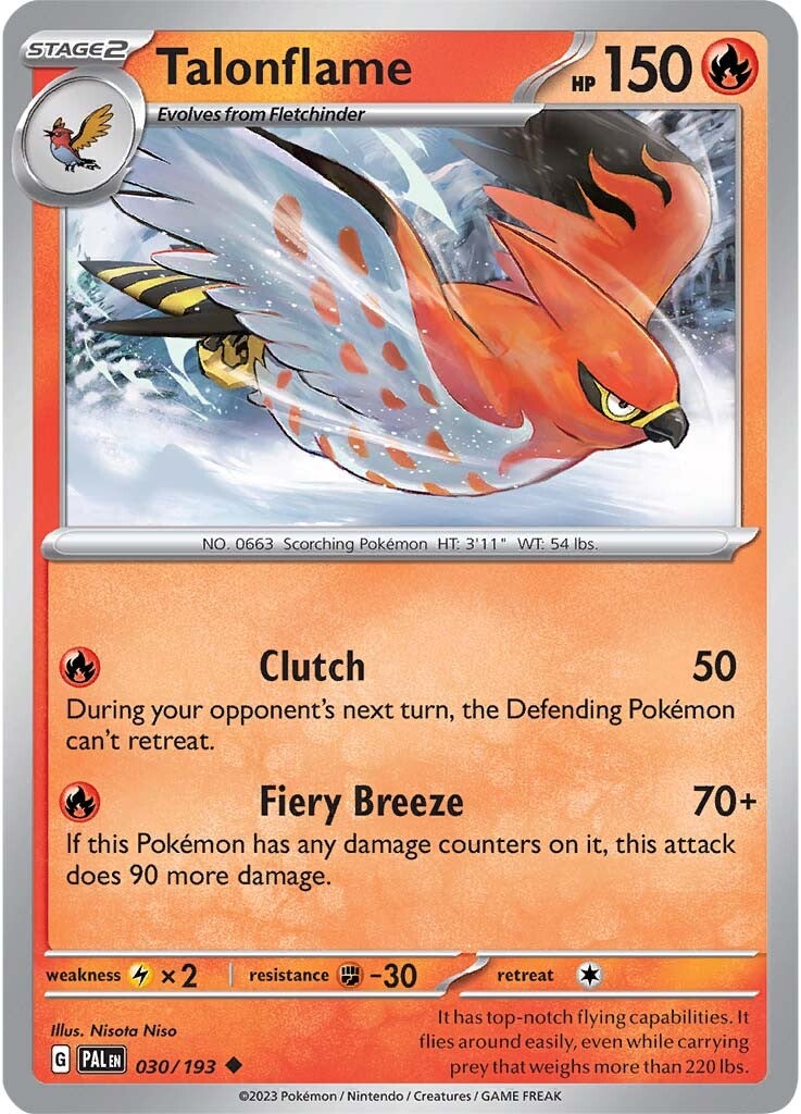 Talonflame (030/193) [Scarlet & Violet: Paldea Evolved] | Gear Gaming Fayetteville