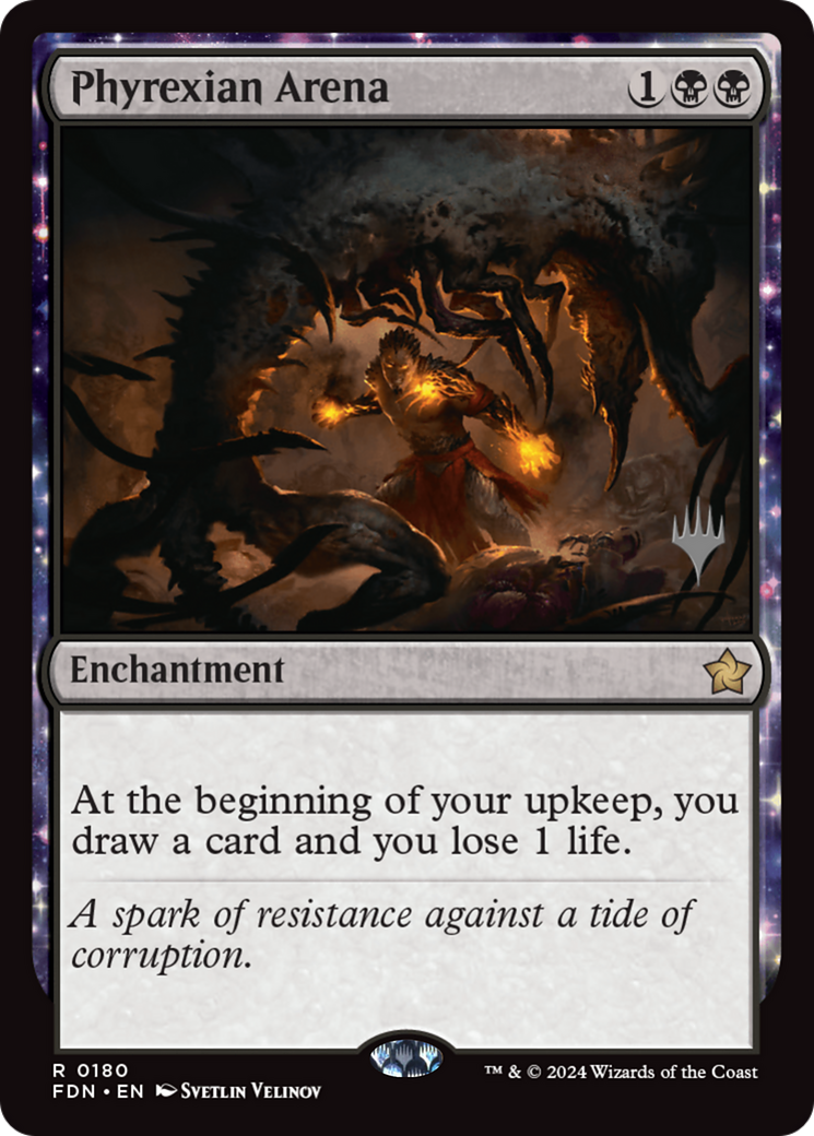 Phyrexian Arena [Foundations Promos] | Gear Gaming Fayetteville