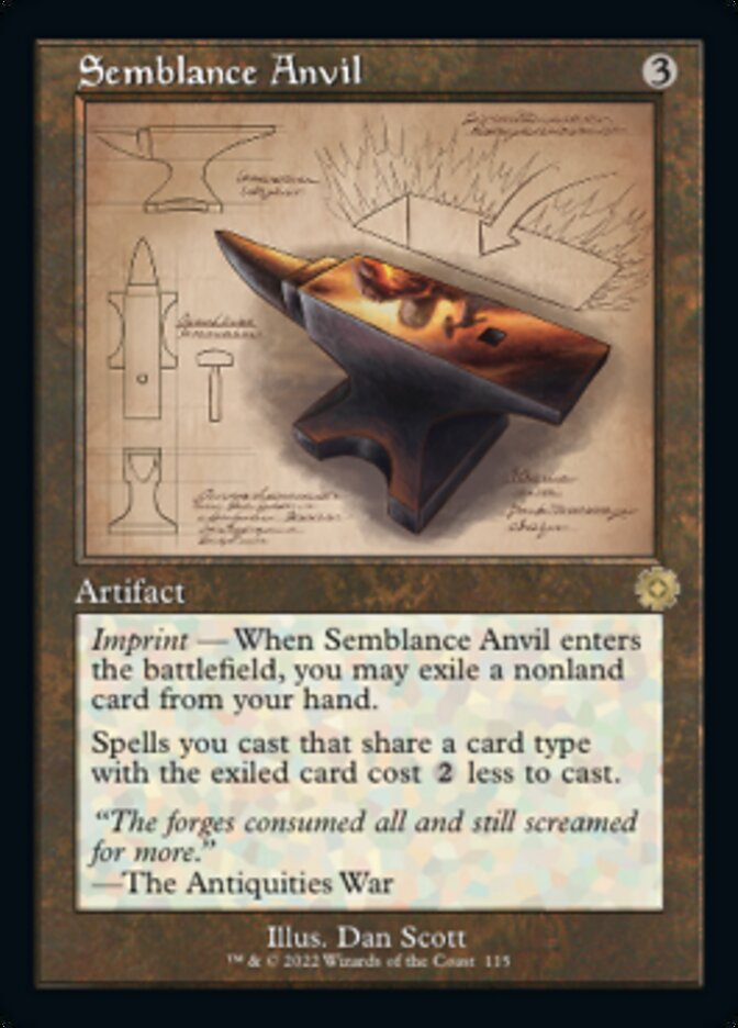 Semblance Anvil (Retro Schematic) [The Brothers' War Retro Artifacts] | Gear Gaming Fayetteville